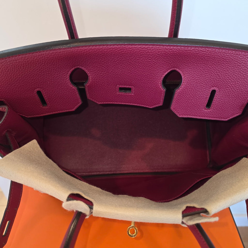 Hermes Birkin 35 Rouge Grenat Togo Leather 2016 (X)
