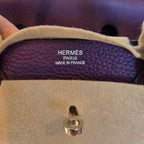 Hermes Birkin 35 Ultra Violet Clemence Leather 2012 (P)