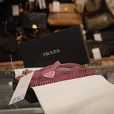 Prada Pink Mesh Bag with Box and Card