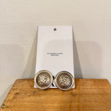 Loewe Monogram Silver Earrings