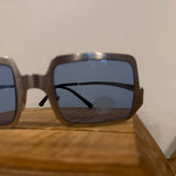 Chanel Gray/Blue Y2K Sunglasses