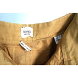 #44. FREE COA Vintage Hermès Silk Cargo Shorts Brown Size 38