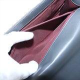 Chanel BOY CHANEL 28 Large Lambskin Chain Shoulder Bag Chevron Gray Gunmetal Fittings 20017807 A92193