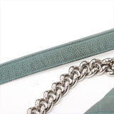 Chanel Boy Chanel Large Caviar Skin Chain Shoulder Bag Blue Silver Metal Fittings 17577826
