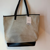 Saint Laurent Paris black/tan tote bag