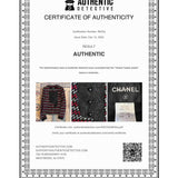 Chanel Zigzag Tweed Lace Panel Collarless Jacket Size 38