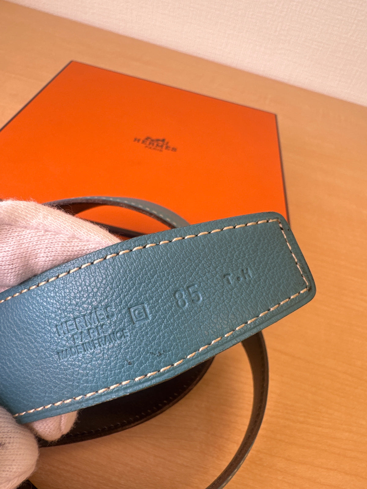 Japan Exclusive: Hermes Constance H Belt Size 85 G Stamp