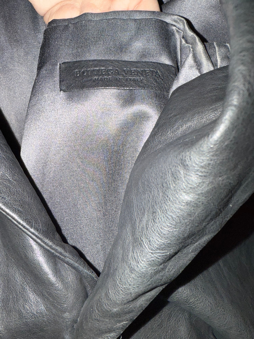 Bottega Black Leather Jacket