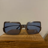 Chanel Gray/Blue Y2K Sunglasses