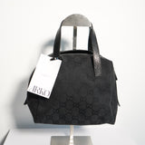 Vintage Gucci GG Canvas Black Mini Handbag Hobo Shoulder Bag