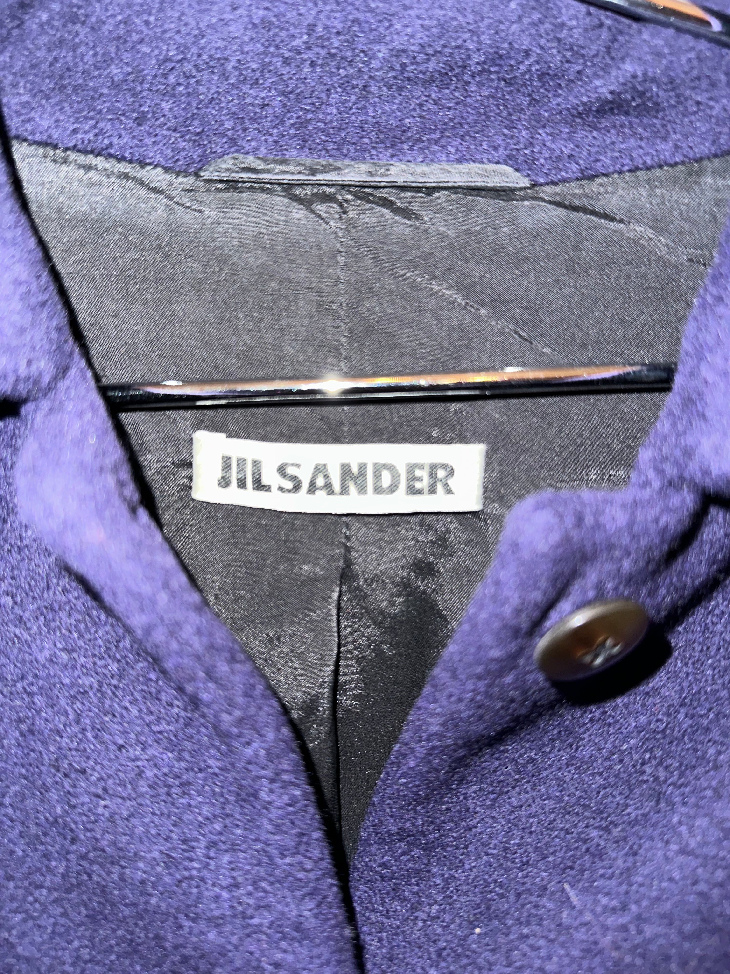 Jil Sanders Peacoat Purple