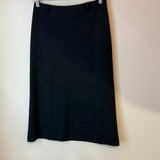 Miu Miu Mid Length Pencil Skirt Charcoal Gray