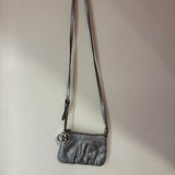 Gucci Silver Mini Bag W/ Silver Emblem