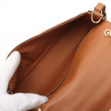 Fendi baguette Leather 2 Way Handbag Brown 7AS142