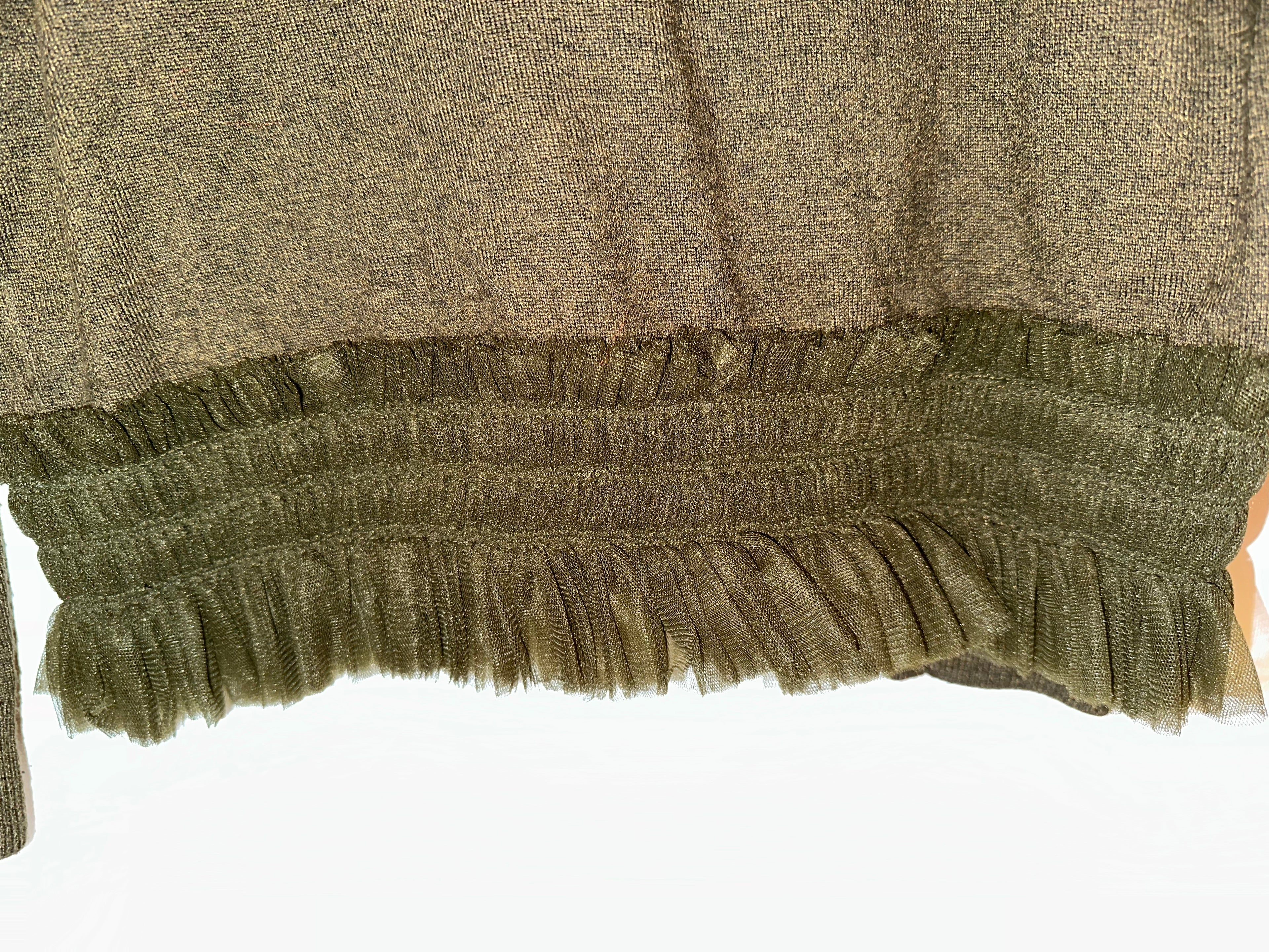 Yohji Yamamoto Tulle Bottom Cardigan