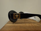 Versace Black Oval Sunglasses W/ Logo