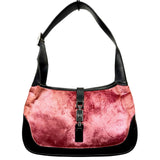 Vintage Gucci Jackie Velvet Hot Pink Bag