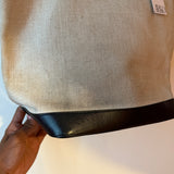 Saint Laurent Paris black/tan tote bag