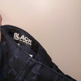 Comme Des Garçons blue printed shorts