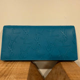YSL Blue Monogram Wallet
