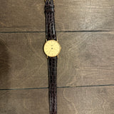 Longines Brown Watch W/ Gold Hardware