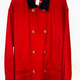 Gianni Versace Double Breasted Blazer Styled Jacket With Gold Hardware