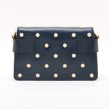 Gucci Queen Margaret Broadway Leather 2 Way Shoulder Bag Navy Blue 453778