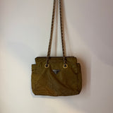 Prada Tan Crossbody Bag W/ Chain Handle