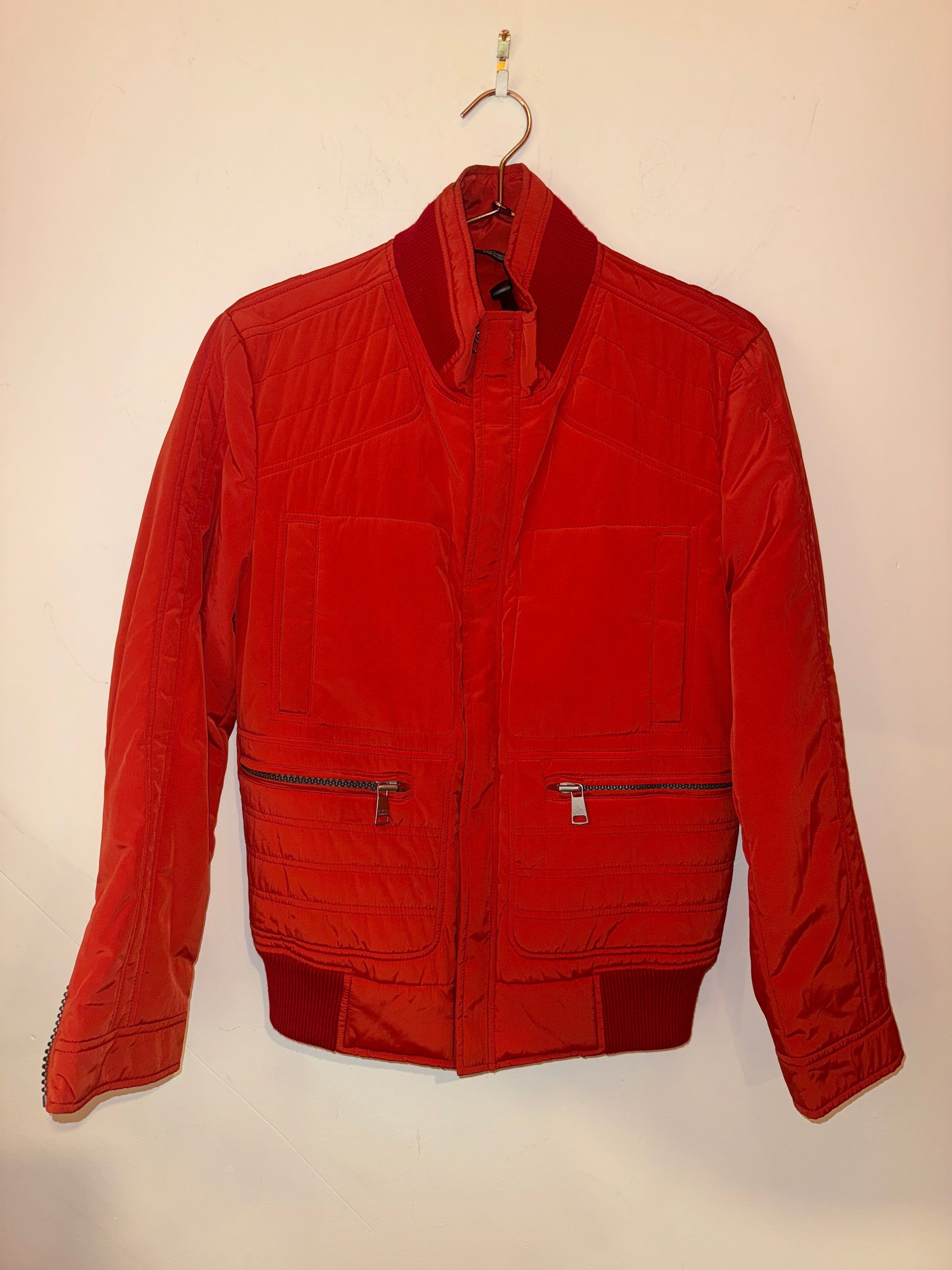 Dolce and Gabbana Orange Puffer Jacket