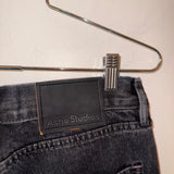 Acne Studio wide leg black jeans