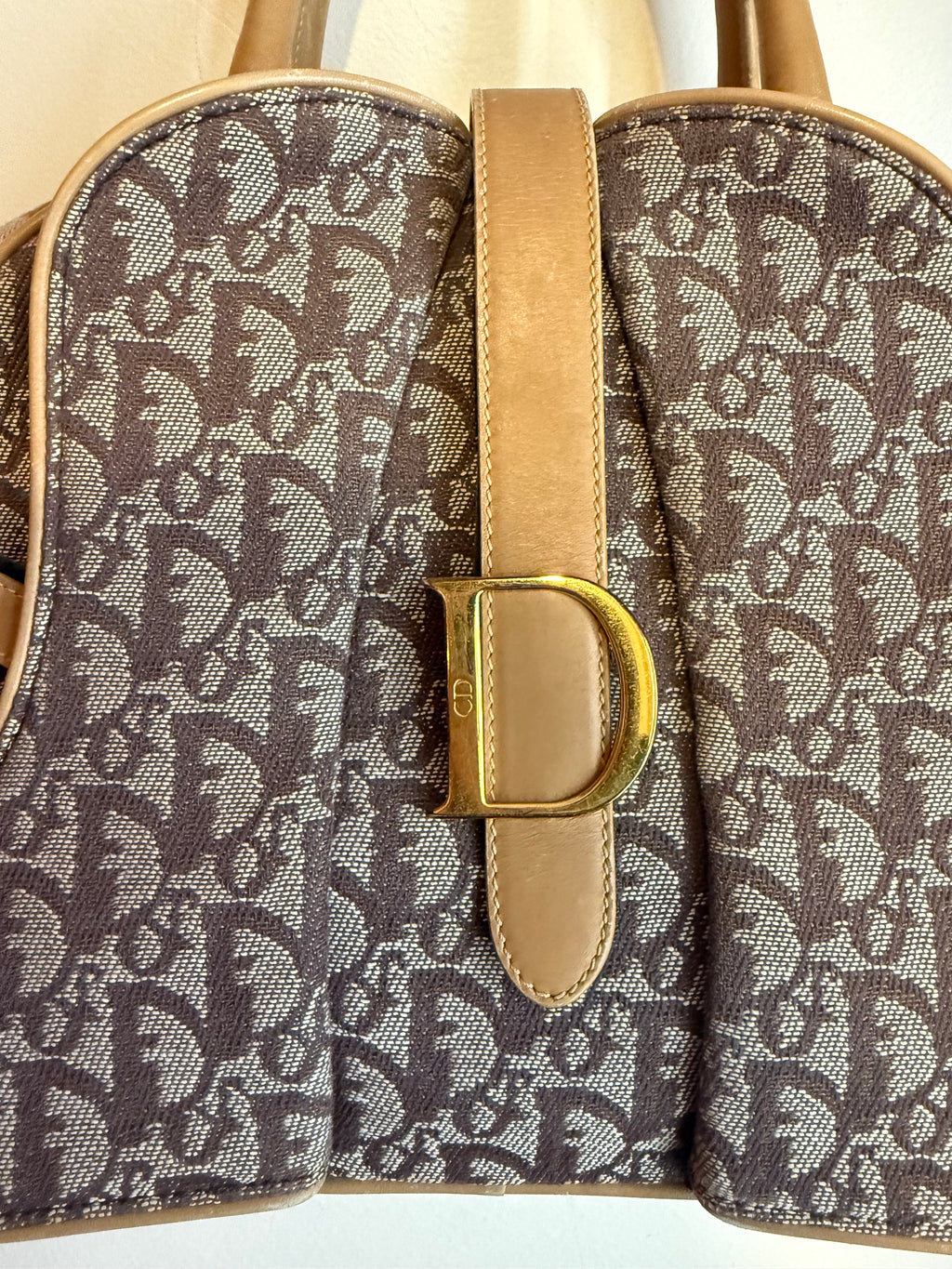 Dior Brown/Monogram Bowler Bag