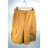 #44. FREE COA Vintage Hermès Silk Cargo Shorts Brown Size 38