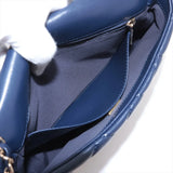 Chanel Matelasse Leather Chain Shoulder Bag Chainaround Navy Blue Gold Metal Fittings GXLA2LP7