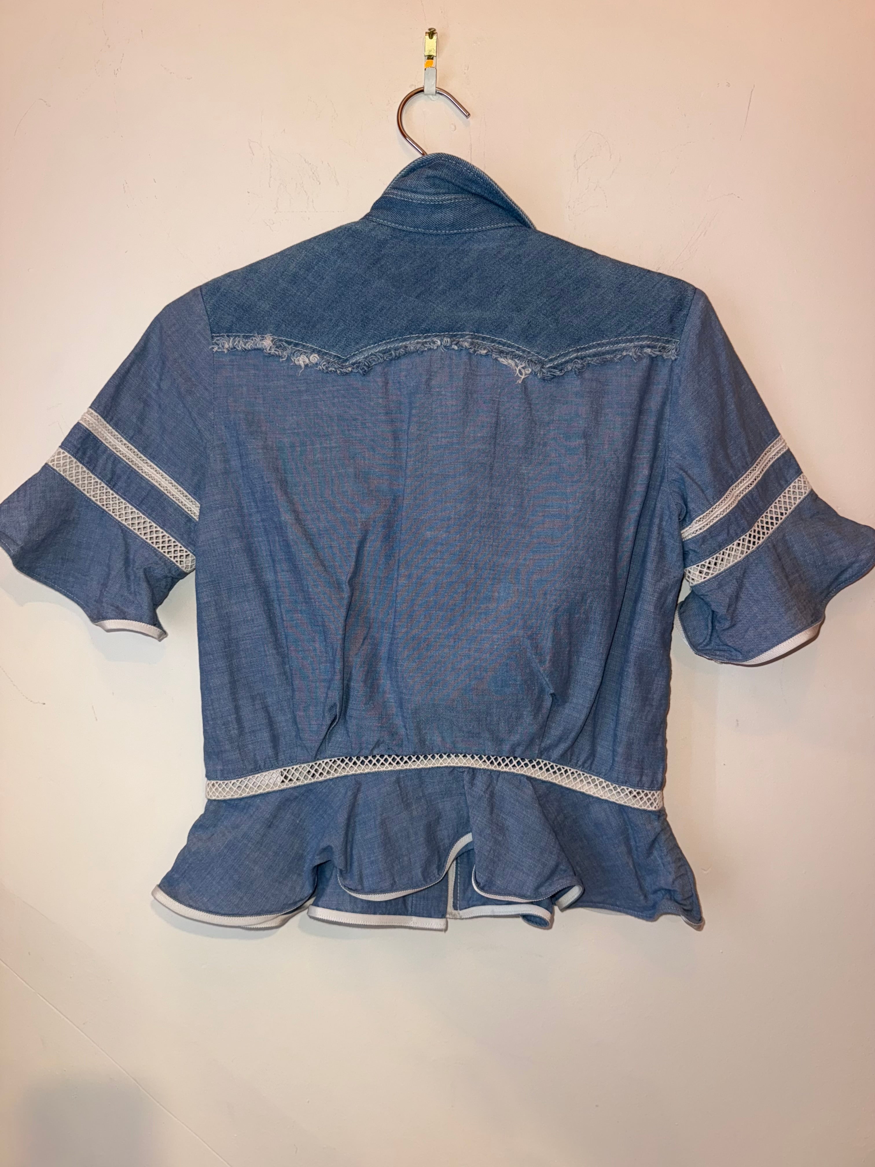 Sacai Denim Cropped Jacket