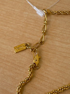 Japan Exclusive - Vintage 1990's Yves Saint Laurent Necklace Filigree Arabesque Pendant
