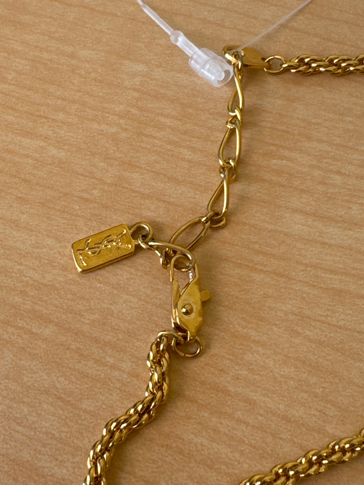 Japan Exclusive - Vintage 1990's Yves Saint Laurent Necklace Filigree Arabesque Pendant
