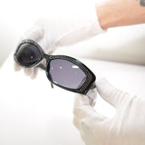 Ferragamo Sunglasses Studded Black with Case