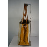 HOU #127. Vintage CHANEL Shoulder Bag Enamel Beige Gold CC 123512