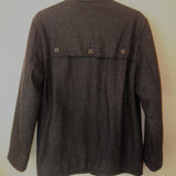 Galliano Black Tweed Wool Jacket