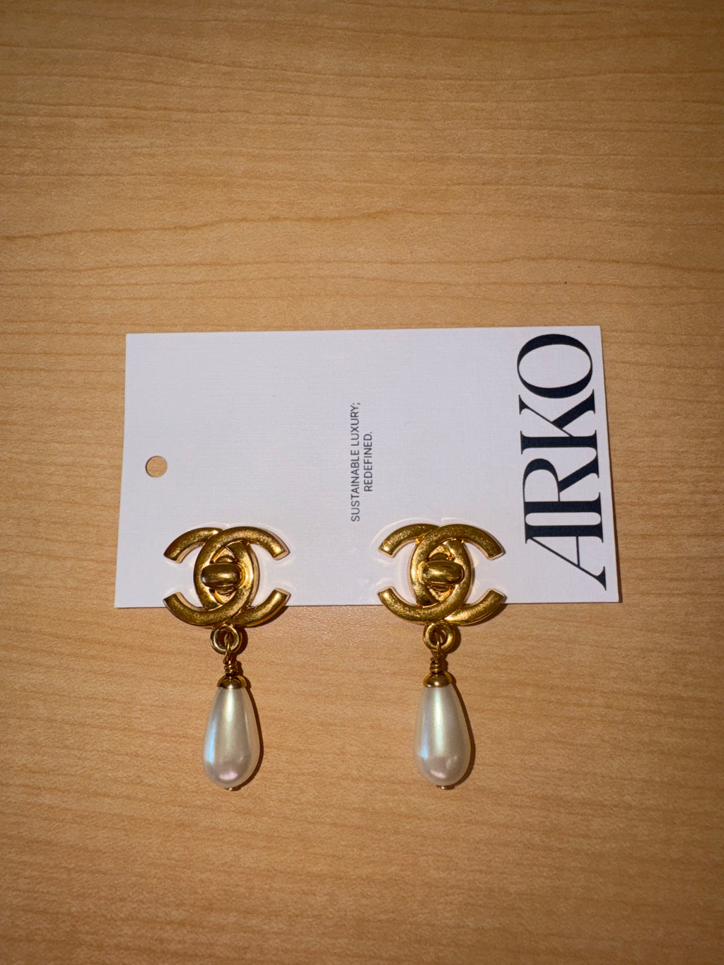 Japan Exclusive - Chanel CC Turn Lock Faux Pearl Drop Swing Earrings