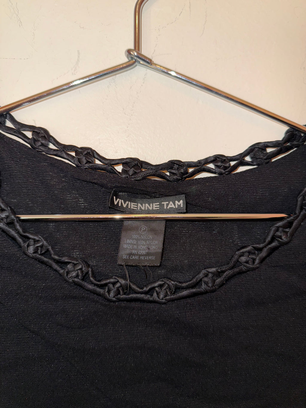 Vivienne Tam Nylon Black tank top