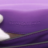 Bottega Veneta Intrecciato Leather Chain Shoulder Bag Purple Mirror Included