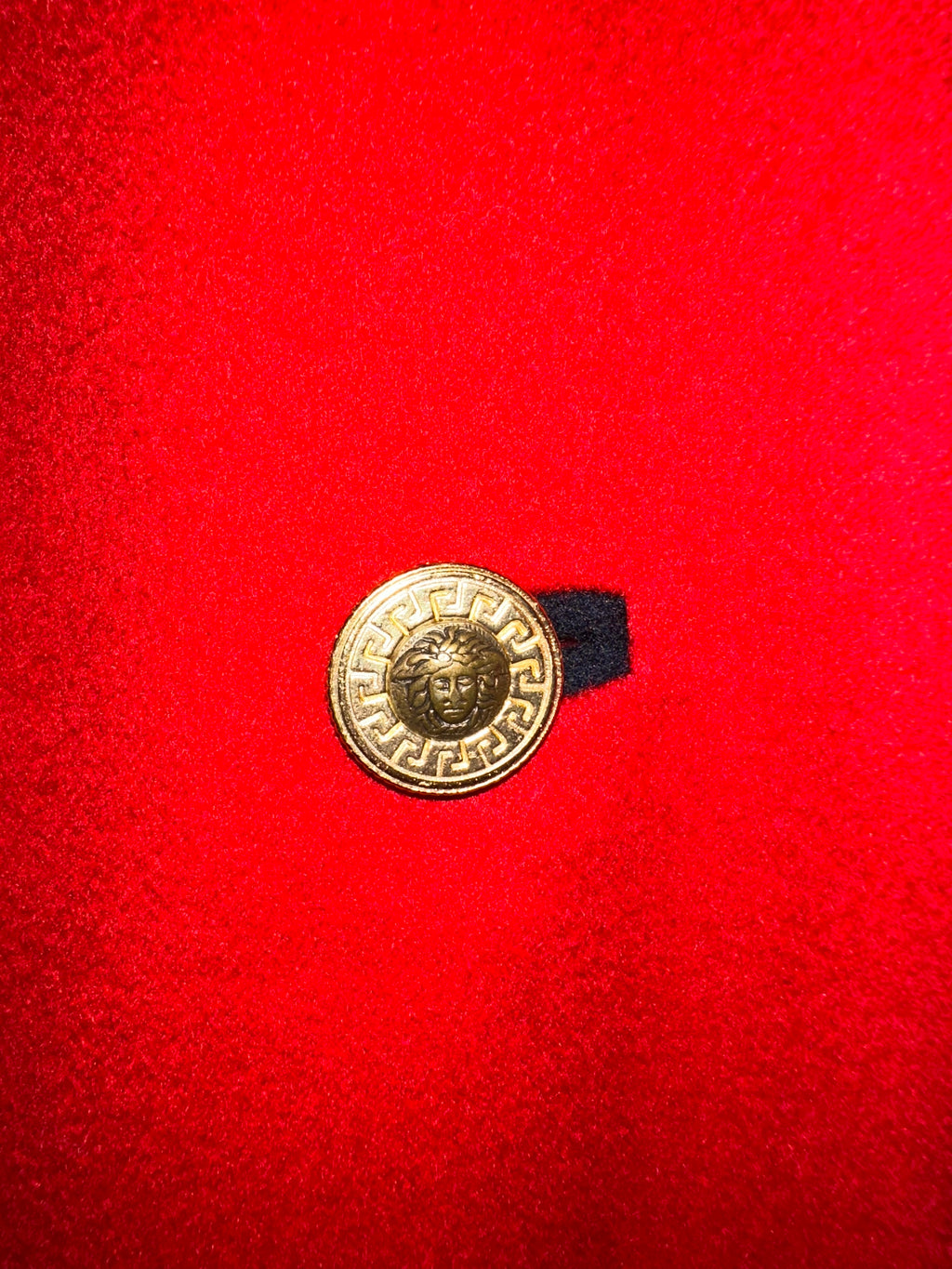 Gianni Versace Double Breasted Blazer Styled Jacket With Gold Hardware