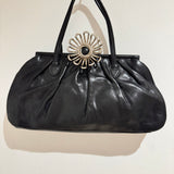 Vintage MIU MIU Flower Black Vitello Bag