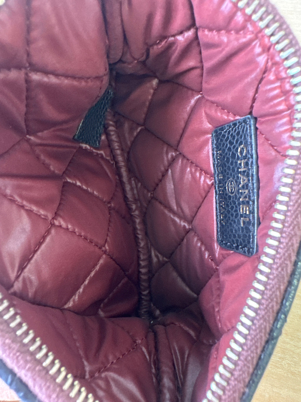 Japan Exclusive: Chanel Coco Mark Quilted Caviar Coin Purse