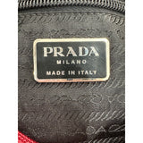 HOU #114. Prada Nylon Shoulder Bag Authentic Red Medium Women Italy