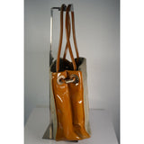 HOU #127. Vintage CHANEL Shoulder Bag Enamel Beige Gold CC 123512