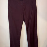 Prada Maroon Pinstripe Pants