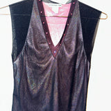 Vivienne Tam Rhinestone Studded Pink Satin Inside