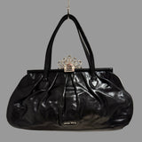 Vintage MIU MIU Flower Black Vitello Bag